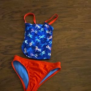 Blue and red Bikini for girls